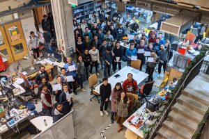 Students present final projects for Machine Learning: Deep Learning in Hackerman Hall.