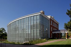 Exterior view of Malone Hall.