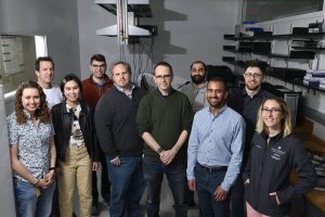 Michael Schatz and his team pose in their lab.