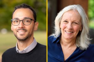 Headshots of Tiziano Piccardi and Gillian Hadfield.