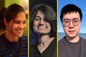 Headshots of Niyati Bafna, Krithika Ramesh, and Zheyuan Zhang.