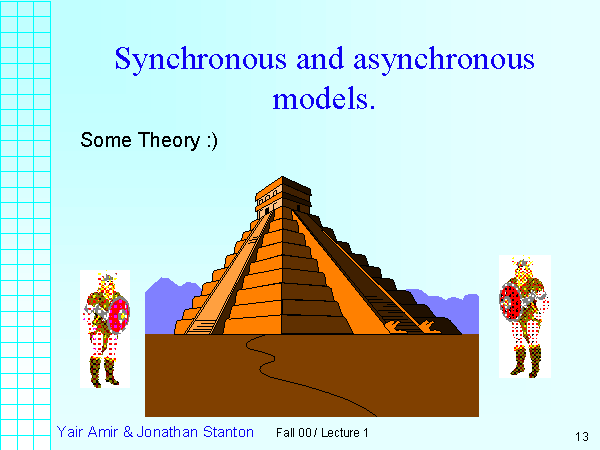 Synchronous and asynchronous models.